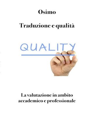 cover image of Traduzione e qualità